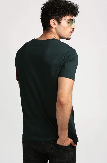 Men’s Regular Fit Cotton T Shirt-(Green)