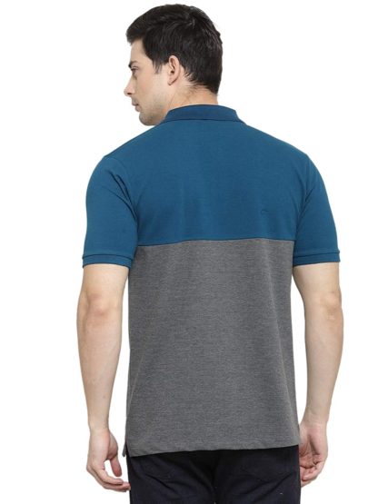 Men’s Half Sleeves Polo Neck Cotton Blend T-Shirt