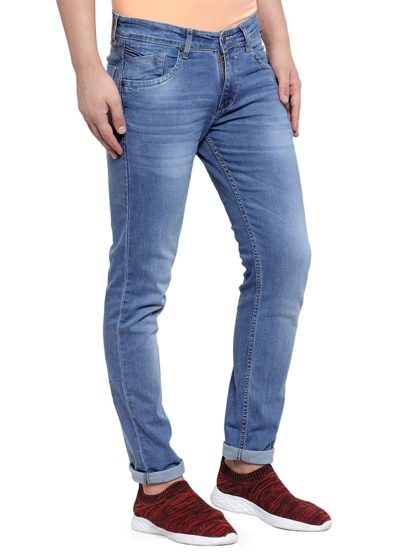 Cantabil Men’s Carbon Blue Narrow Fit Jeans