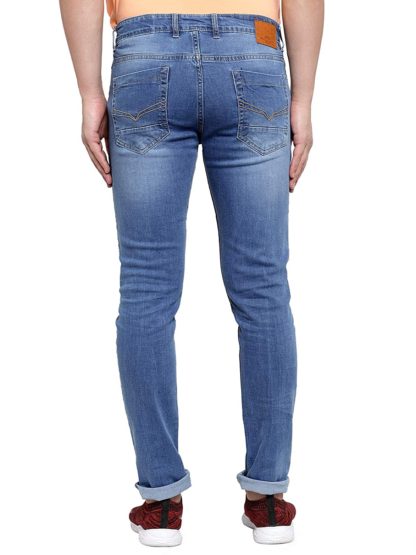 Cantabil Men’s Carbon Blue Narrow Fit Jeans