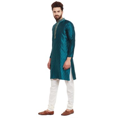 Men’s Silk Green Large Kurta and Pyjama