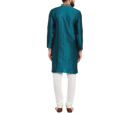 Men’s Silk Green Large Kurta and Pyjama