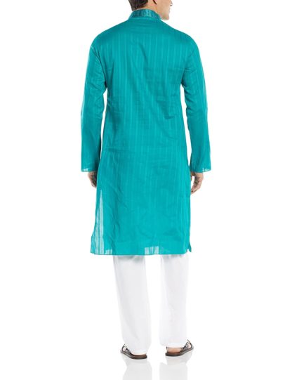 Manyavar Men’s Cotton Kurta & Pyjama Set