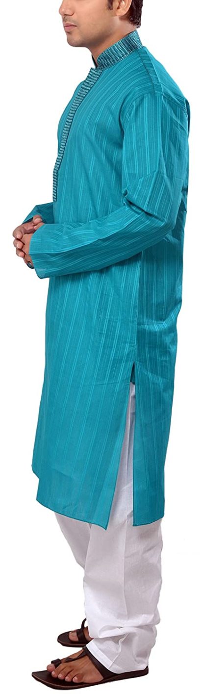 Manyavar Men’s Cotton Kurta & Pyjama Set