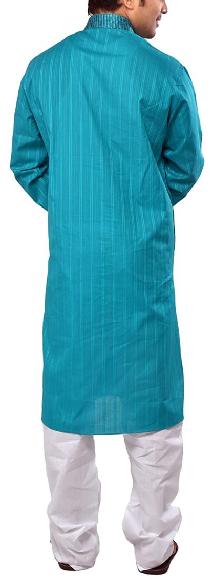 Manyavar Men’s Cotton Kurta & Pyjama Set