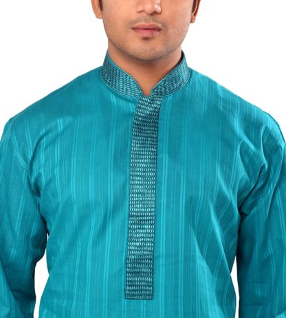 Manyavar Men’s Cotton Kurta & Pyjama Set