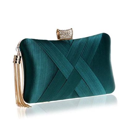 Women's Elegant Tassel Velvet Evening Party Clutch Bags - Image 7