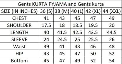 Men’s Kurta Pyjama Set.