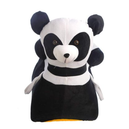 Sana Soft Plush Cushion Panda Shape Baby Sofa Seat(Black and White)