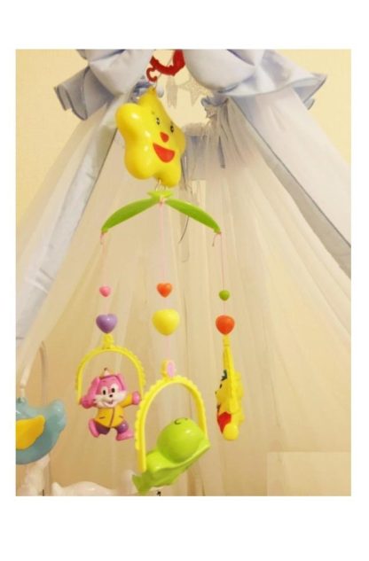 Vibgyor Vibes™ 5 PCS Lovely Colourful Musical Hanging Rattle Toys With Hanging Cartoons For Toddlers - Image 3