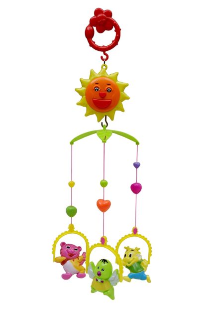 Vibgyor Vibes™ 5 PCS Lovely Colourful Musical Hanging Rattle Toys With Hanging Cartoons For Toddlers - Image 5