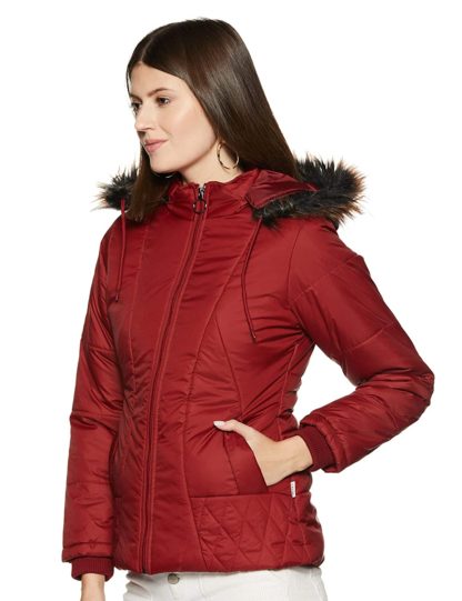 Cazibe Women’s Maroon Jacket