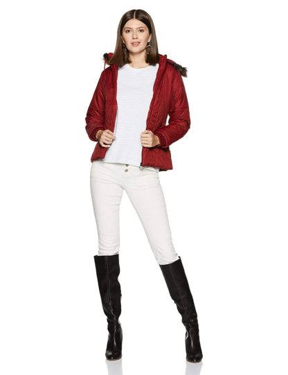 Cazibe Women’s Maroon Jacket